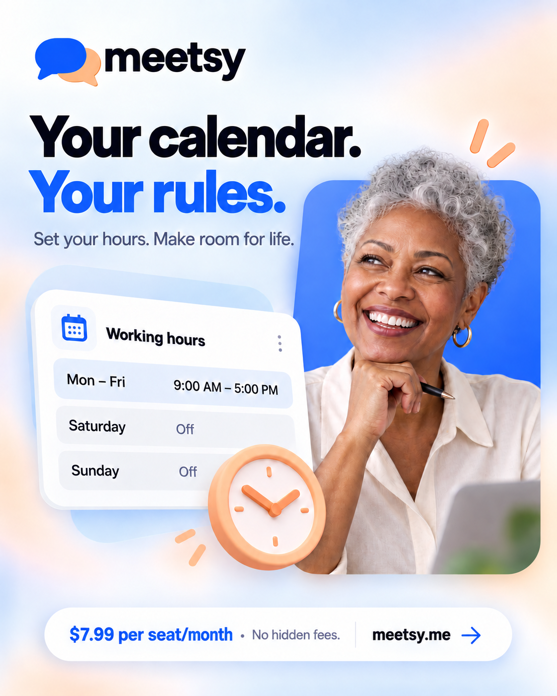 Meetsy working-hours campaign